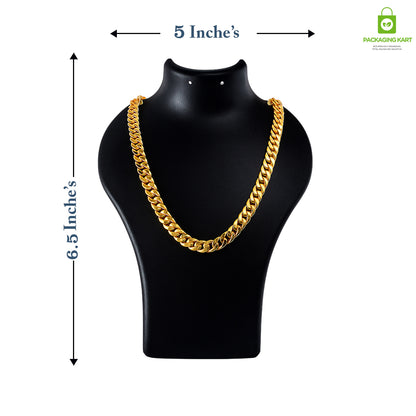 Black Plastic Fibre Jewellery Display Statue – Elegant Neck Stand