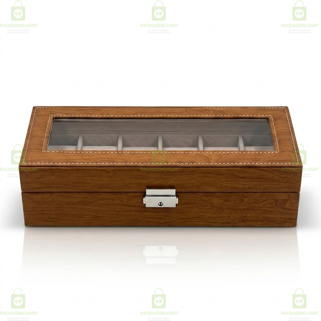 Luxury 6 Slot Velvet Leather Watch Box Organizer for Men & Women