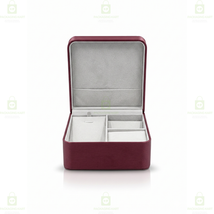 Multi-Compartment Jewellery Organizer Box – Rings, Earrings & Necklaces