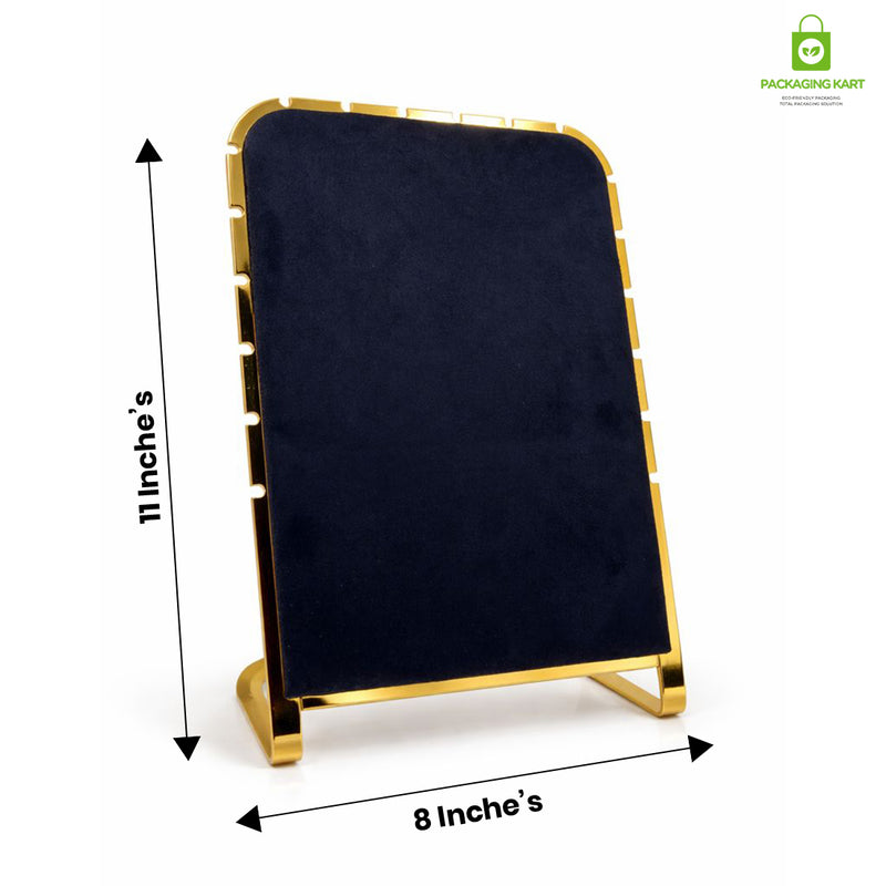 Velvet Earrings Stand with Golden Border Jewellery Display