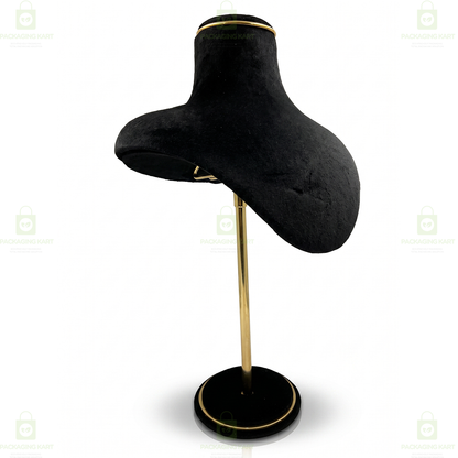 Premium Quality Velvet Foldable Jewellery Necklace Stand | Elegant Necklace Display Holder