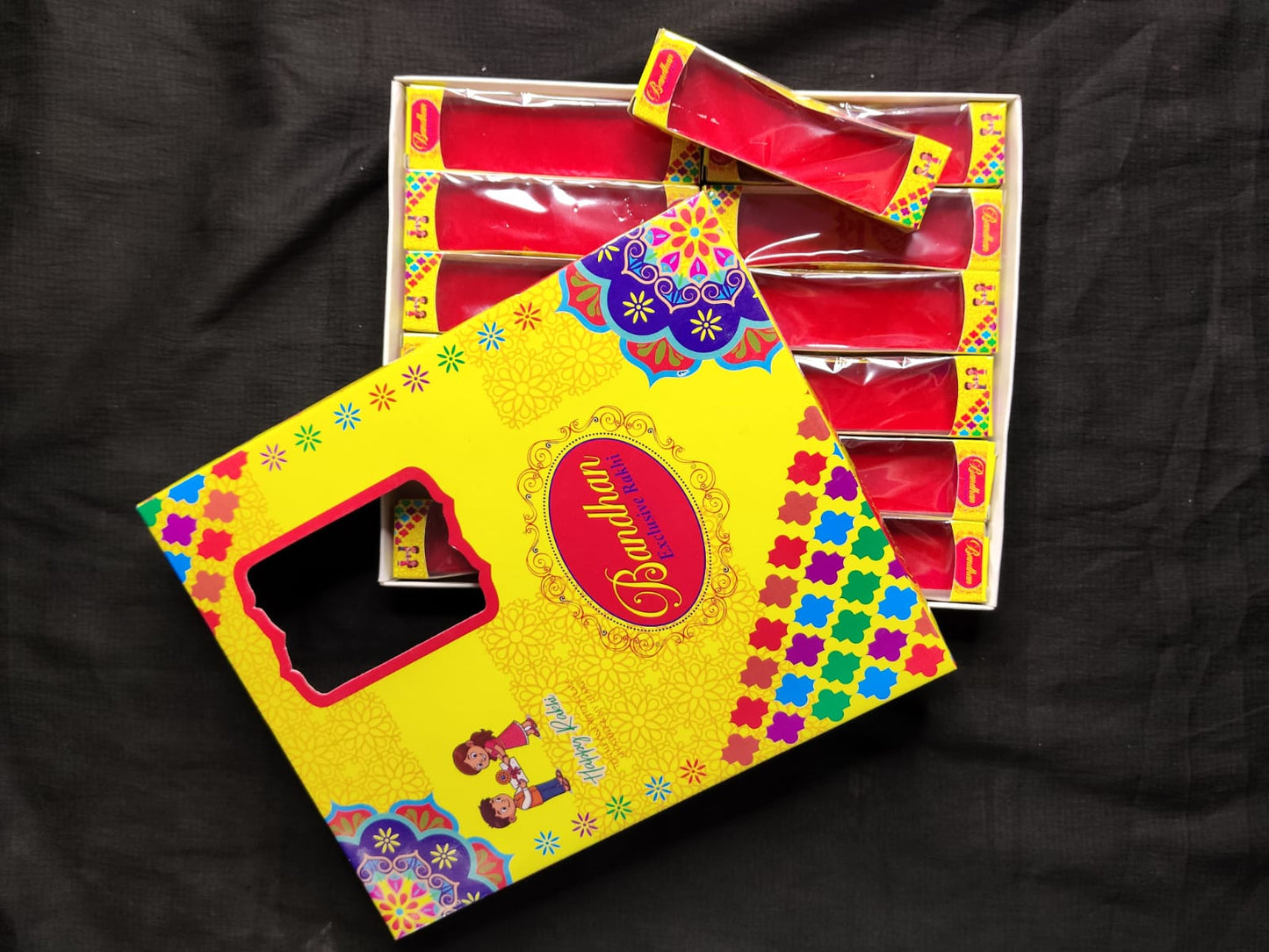 Traditional Rakhi Card and Gift Box Set | Beautiful Raksha Bandhan Packaging
