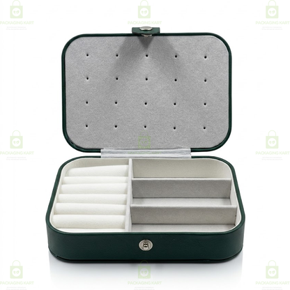 Premium 2 Step Jewellery Box for Women – Velvet Organizer Gift Case for Rings, Earrings & Necklace