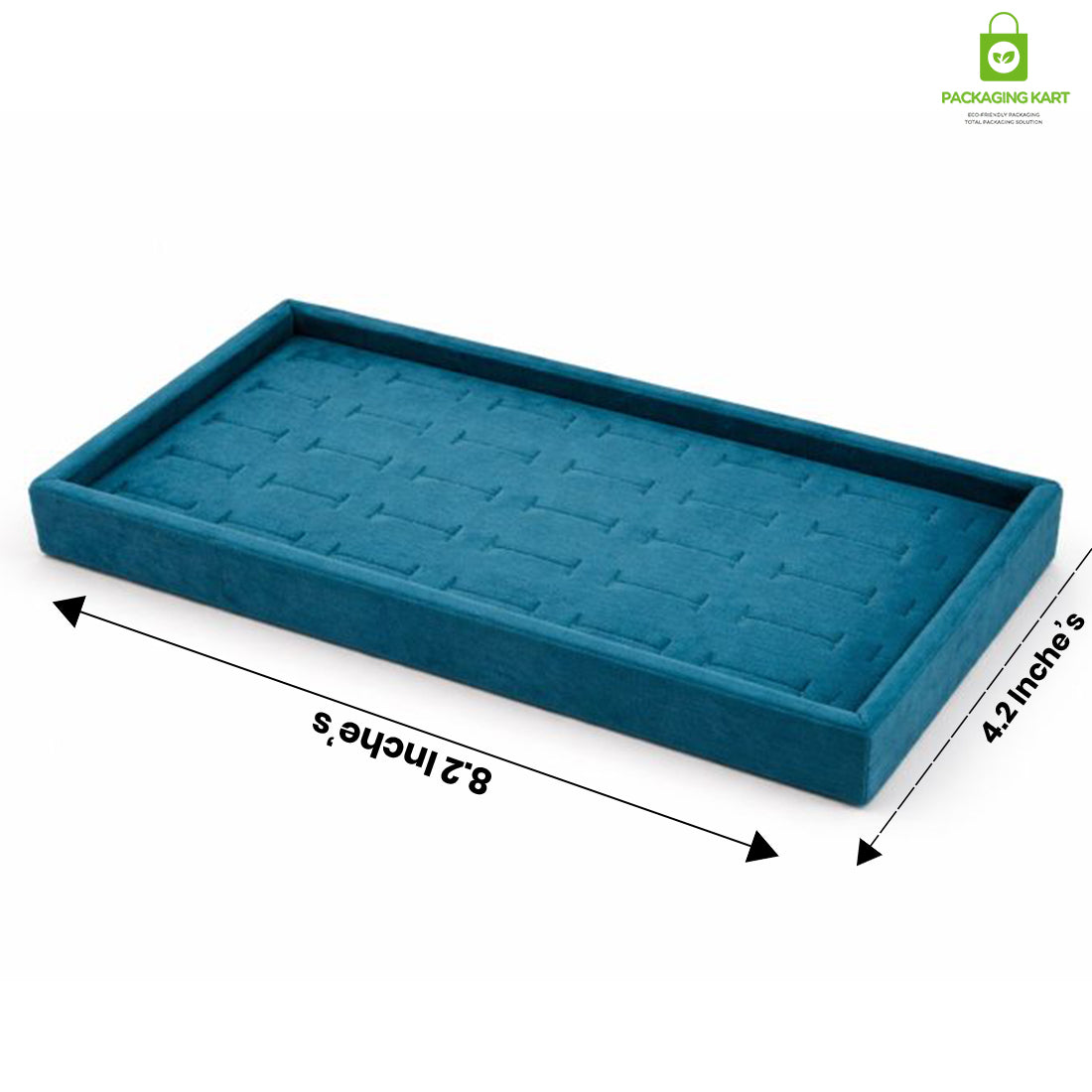 Premium Velvet Ring Display Stand with Wooden Base