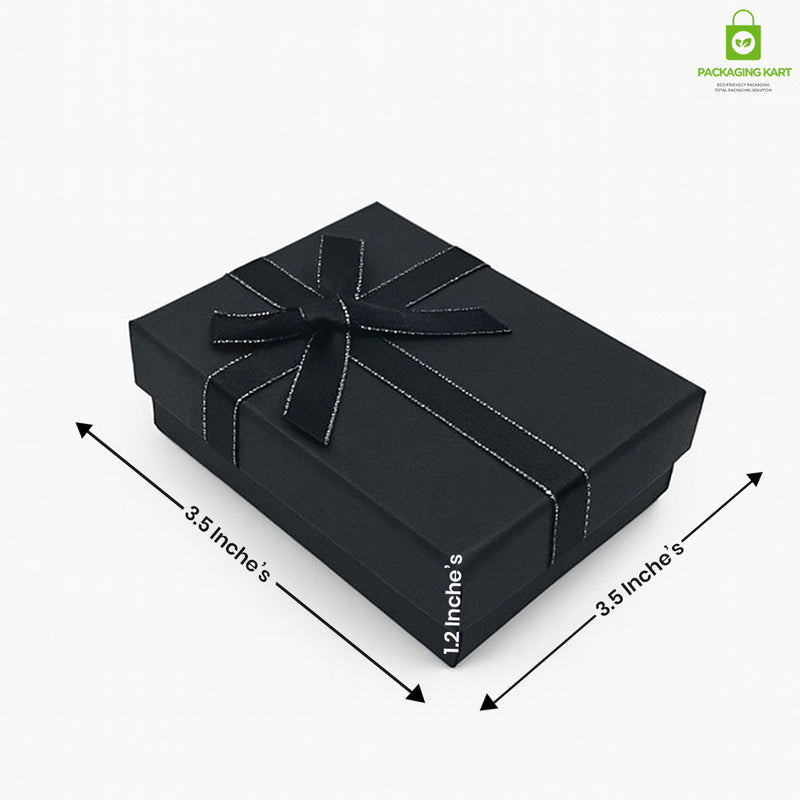 Premium Black Jewellery Organizer Box for Rings, Necklaces & Earrings