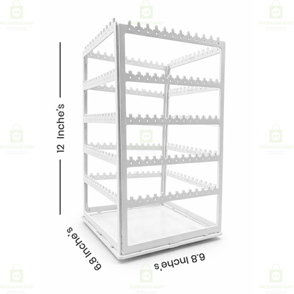 360° Rotating Earring Display Stand – Jewelry Organizer Rack for Earrings & Accessories