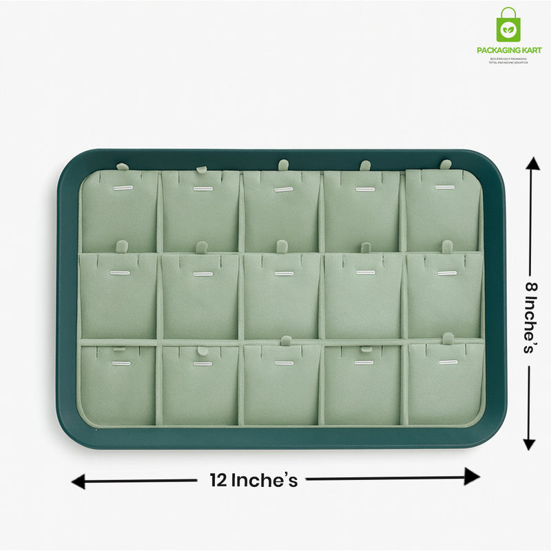 Premium Green Pendant Chain for Jewellery Tray & Necklace Storage