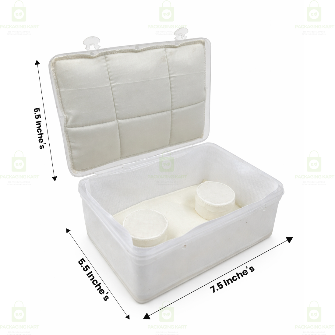 Lightweight Plastic Jewellery Organizer Box with Soft Cotton Cushion for Anti-Oxidation Protection