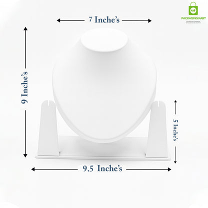 White Plastic Jewellery Display Statue – Elegant Stand for Necklaces