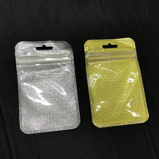 Luxury Silver & Golden Jewelry Packaging Pouch Bags – Resealable Foil Ziplock Bags