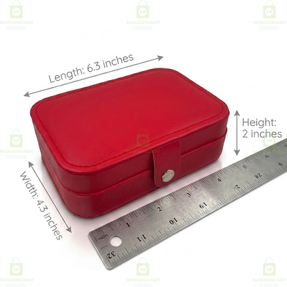 Premium 2 Step Jewellery Box for Women – Velvet Organizer Gift Case for Rings, Earrings & Necklace