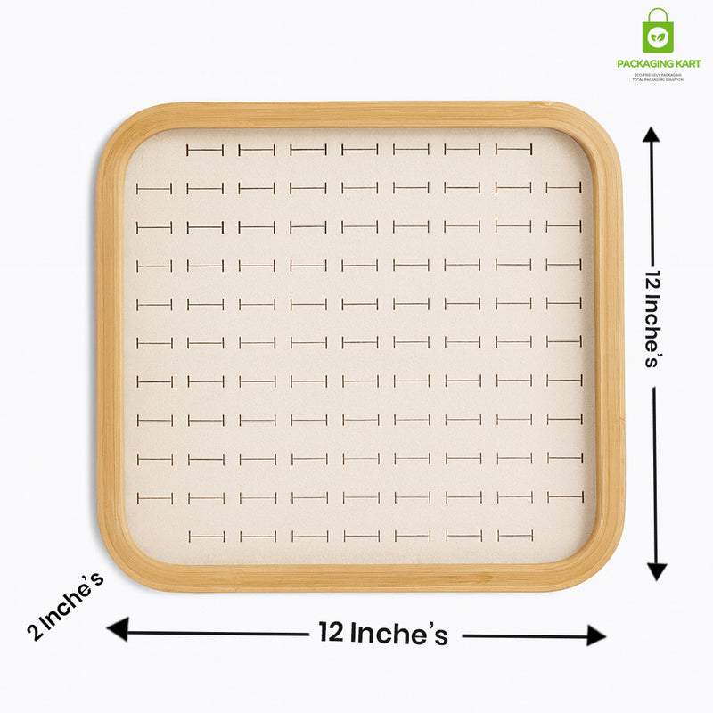 Premium Cream Jewellery Ring Tray – Elegant Storage Solution