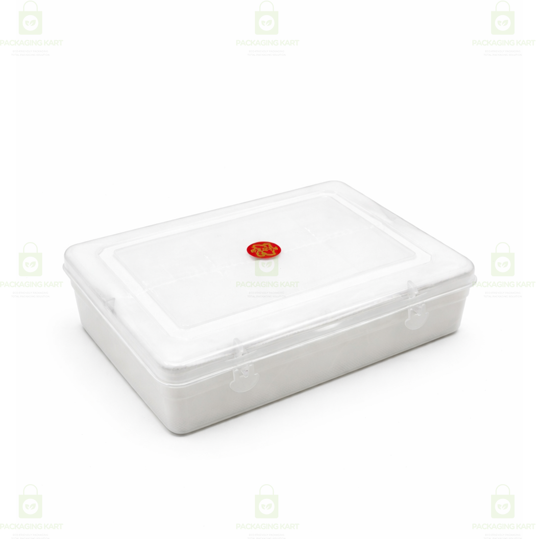 Transparent Plastic Jewellery Storage Box with Soft White Cushion Cotton Padding for Protection