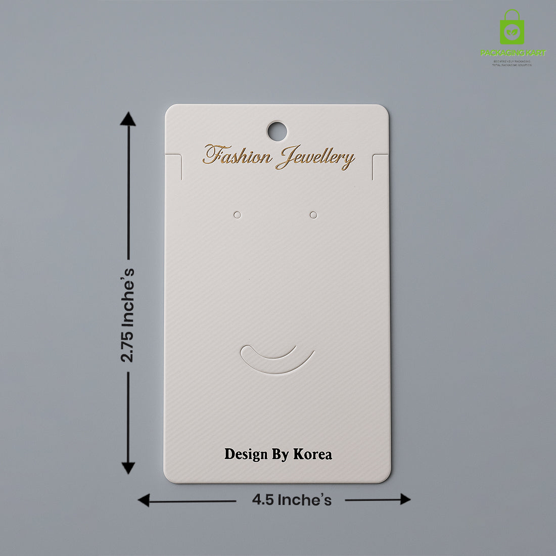 Premium Plastic Jewellery Card | Durable Earring & Chain Holder