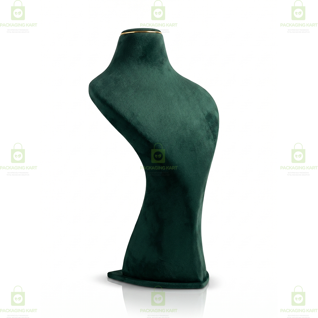 Premium Quality Leather Velvet Necklace Statue for Jewellery Display | Elegant Necklace Stand Holder