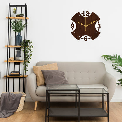 Decorative Wooden Analog Wall Clock for Living Room