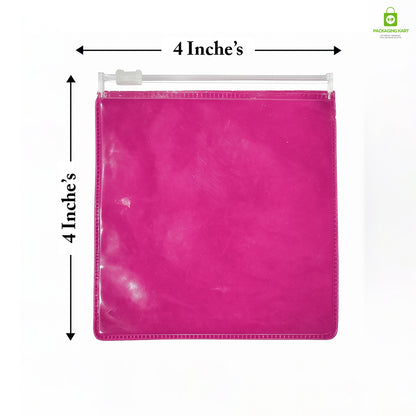 PVC Clear Pink Jewelry Bag – Perfect for Gift Packaging & Display