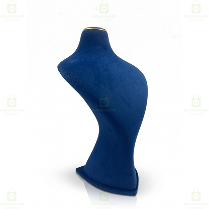Premium Quality Leather Velvet Necklace Statue for Jewellery Display | Elegant Necklace Stand Holder