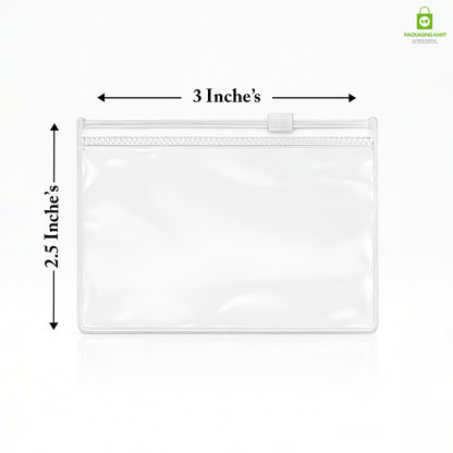 Jewellery Organiser Storage Pouches Clear Zip Lock Cover for Rings, Earings, Necklace, Transparent