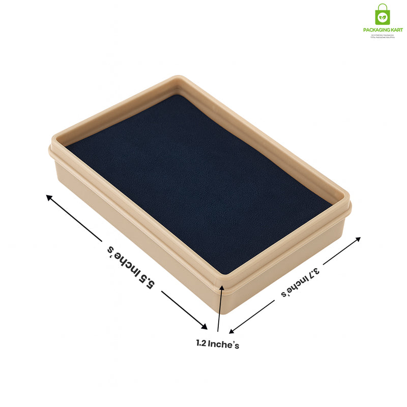 Elegant Blue Velvet Ring Box – Premium Jewellery Gift Packaging