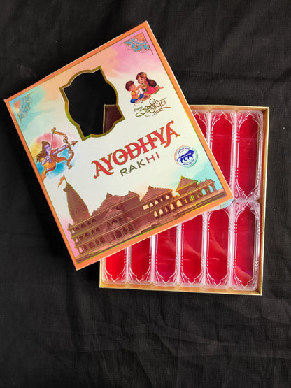 Fancy Printed Rakhi Card with Gift Box | Attractive Festival Packaging