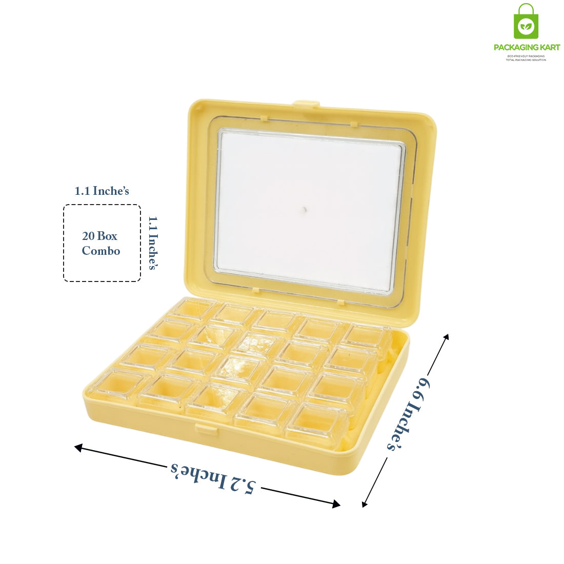 20 Pcs Ivory Jewellery Organizer Box – Durable & Lightweight Design
