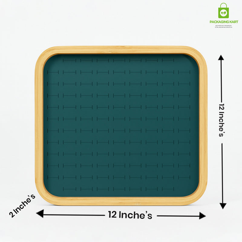 Premium Green Jewellery Ring Tray – Elegant Storage Solution