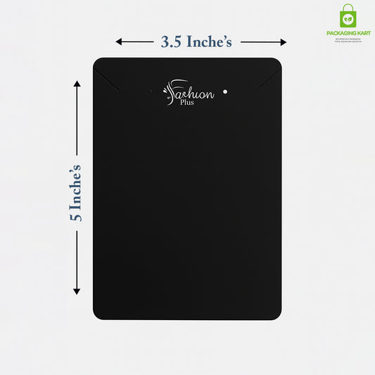 Fashion Jewellery Set Card in Black for Elegant Packaging