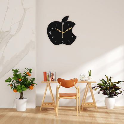 Round Wooden Analog Wall Clock with Modern Look