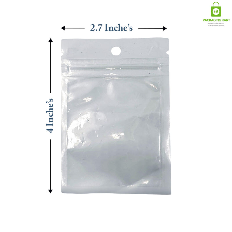 Premium White Zipper Bags for Kitchen Food Storage