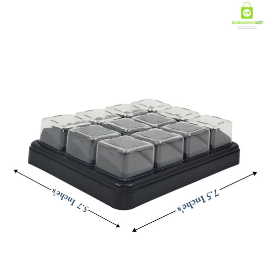 Multi-Compartment Plastic Jewellery Box for Earrings