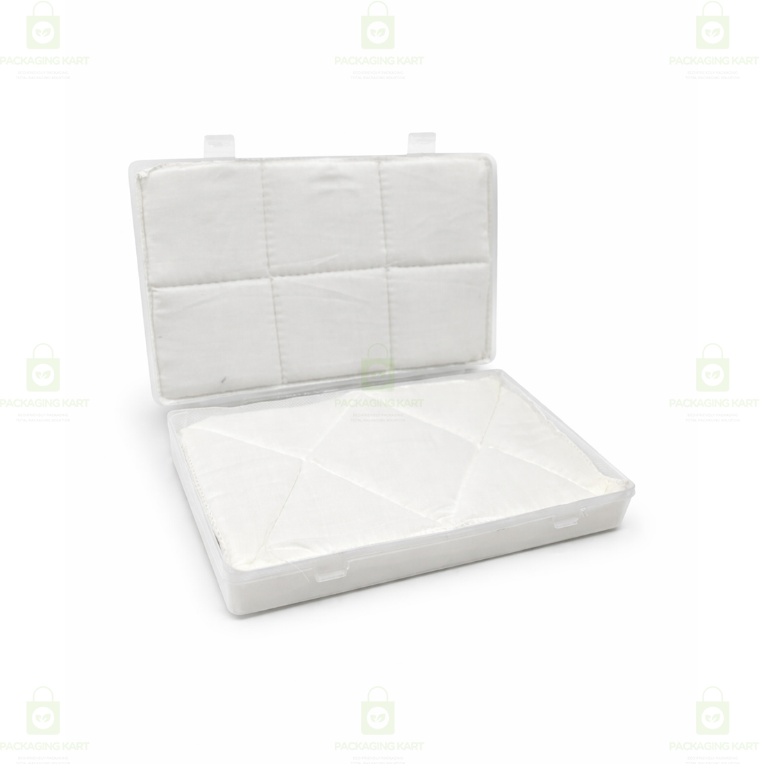 Anti Tarnish Jewellery Plastic Box with White Cotton Cushion – Jewellery Organizer for Rings & Earrings