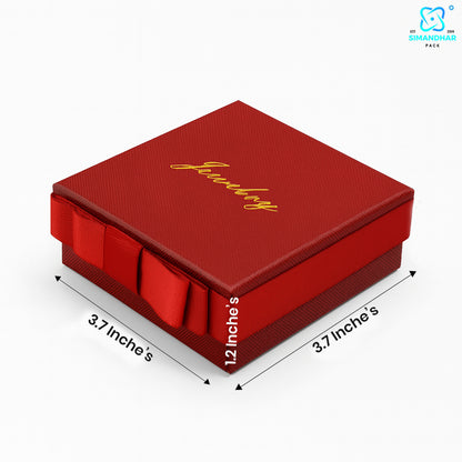 Red Multi-Layer Jewellery Box with Lock – Safe & Durable