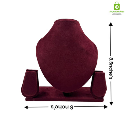 Red Velvet Jewellery Display Statue – Professional Presentation