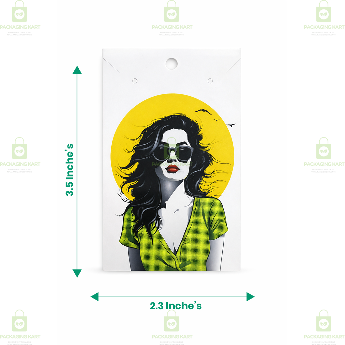 Golden Print Mangalsutra Baby Card | Jewellery Display & Packaging Card