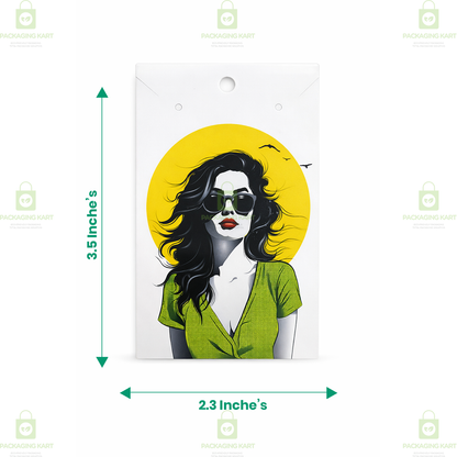 Golden Print Mangalsutra Baby Card | Jewellery Display & Packaging Card