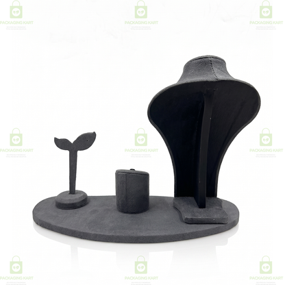 Multipurpose Velvet Leather Jewellery Combo Set | Premium Display for Ring Earrings Necklace