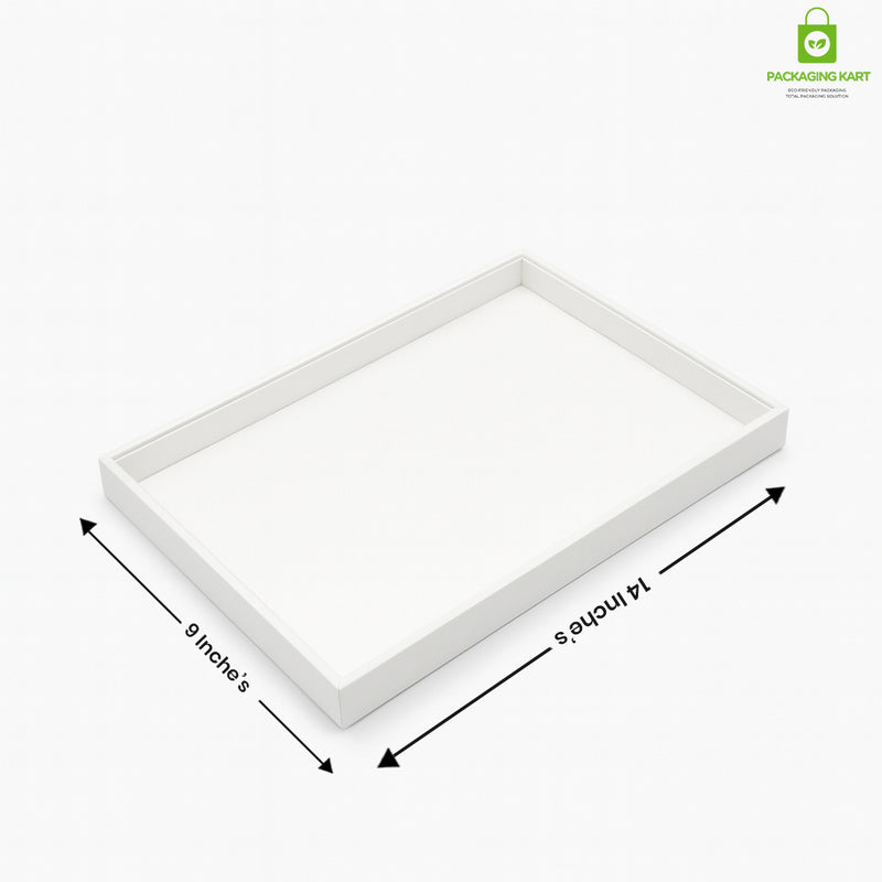 White Colour Fancy Jewellery Tray for Rings, Earrings & Chains