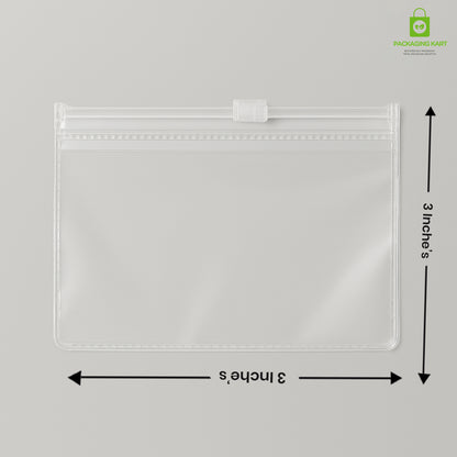 Matte Finish Jewellery Zip Pouch for Rings, Earings, Necklace, Transparent