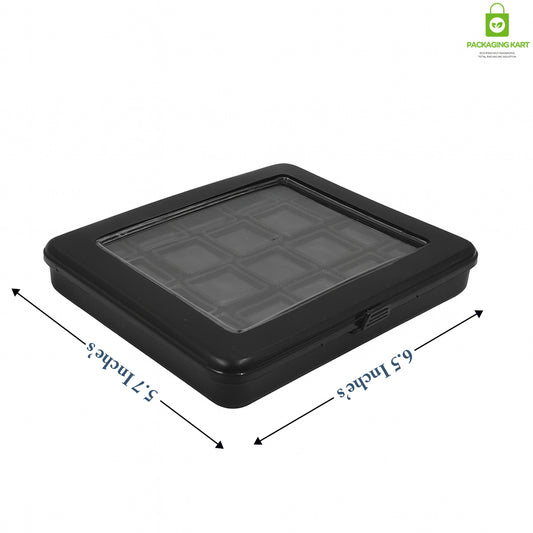 Black Plastic Jewellery Box – Set of 20 for Retail & Personal Use