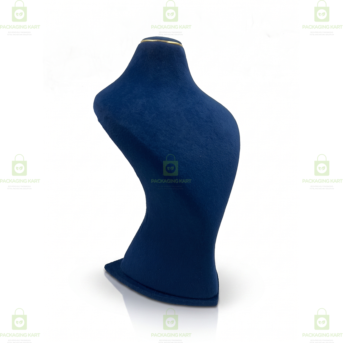 Premium Quality Leather Velvet Necklace Statue for Jewellery Display | Elegant Necklace Stand Holder
