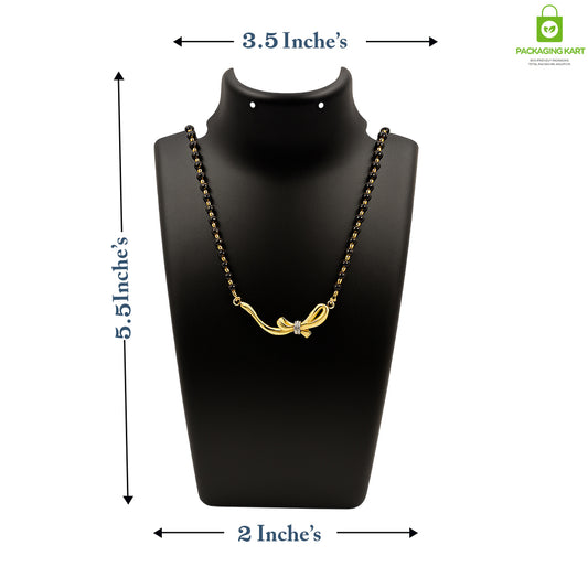 Black Plastic Fibre Jewellery Display Statue – Elegant Neck Stand