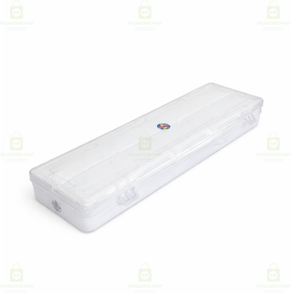 Jewellery Storage Plastic Box with White Cotton Cushion Padding – Anti-Oxidation Organizer Case