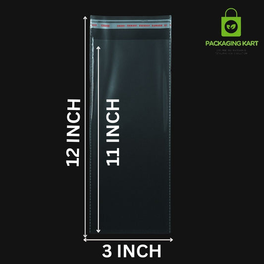 3X12 Crystal Clear 51 Micron BOPP Jewellery Packing Bags – Scratch Free Storage