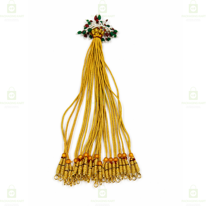 Gold Plated Jewellery Set with Adjustable Dori for Women & Girls