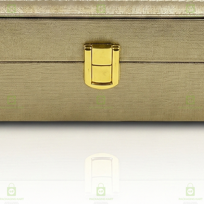 Luxury Velvet Interior Watch Organizer Box with 6 Watch Compartments