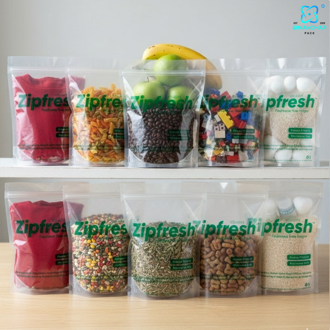 Multi-Use Reusable Ziplock Bags for Kitchen & Travel Storage