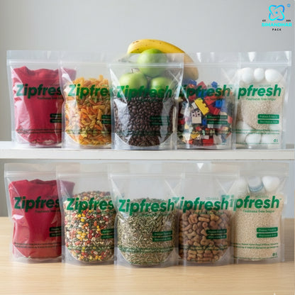 Multi-Use Reusable Ziplock Bags for Kitchen & Travel Storage