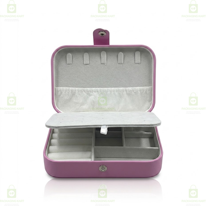 Premium 2 Step Jewellery Box for Women – Velvet Organizer Gift Case for Rings, Earrings & Necklace