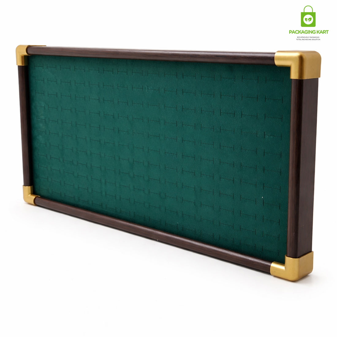 Fancy Velvet Rings Wooden Display Tray for Jewellery
